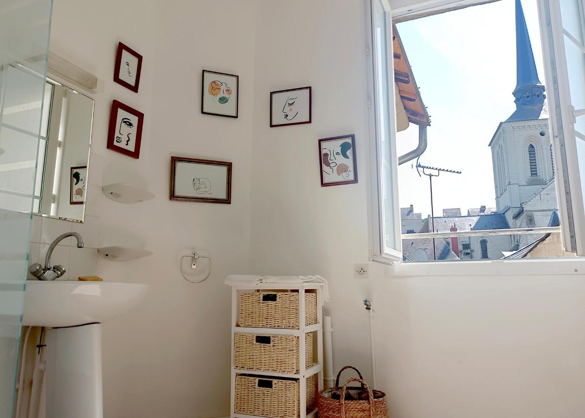 Apartamento T2 vue sur Loire local vélo Saumur Exterior foto